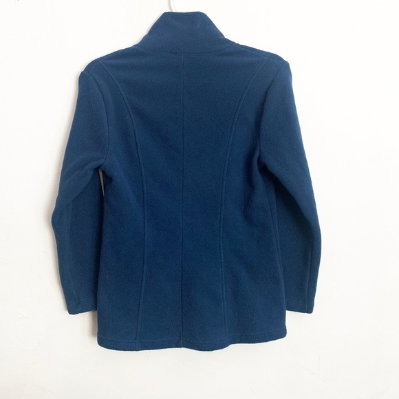 Lucy Blue 1/4 Button Up Pullover Fleece Jacket Sweater, size XS - Picture 4 of 7